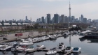 A general view of the waterfront area near Toronto's Ontario Place,
